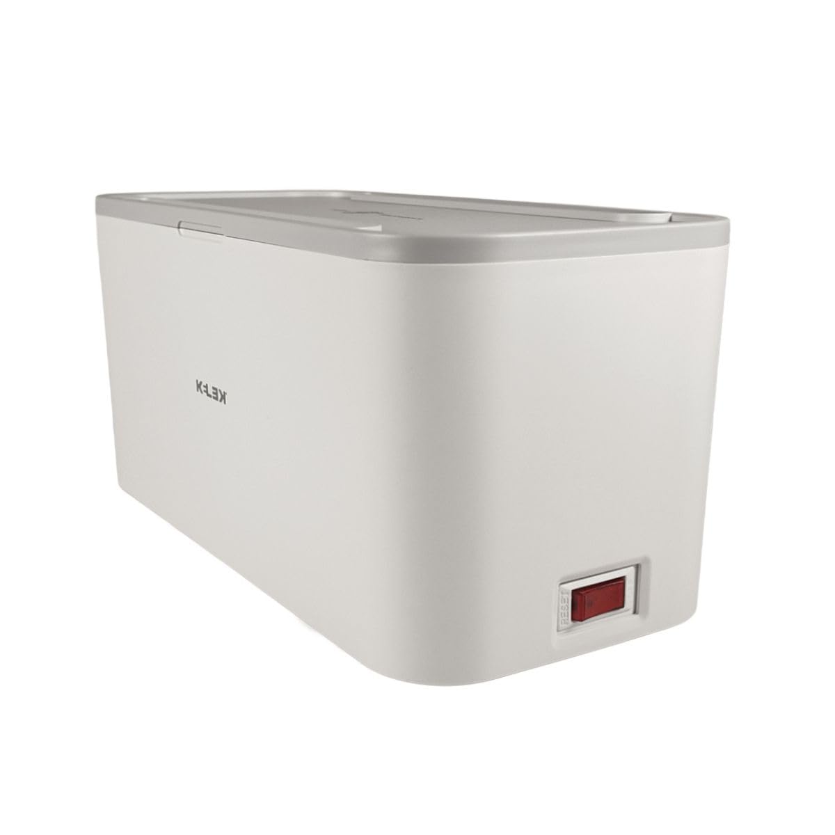 KELEK Multicontacto con 8 AC, USB-C, 2 USB-A, Cable 2m con Caja organizadora de Cables y Cargador Inalámbrico EXT-8-W1