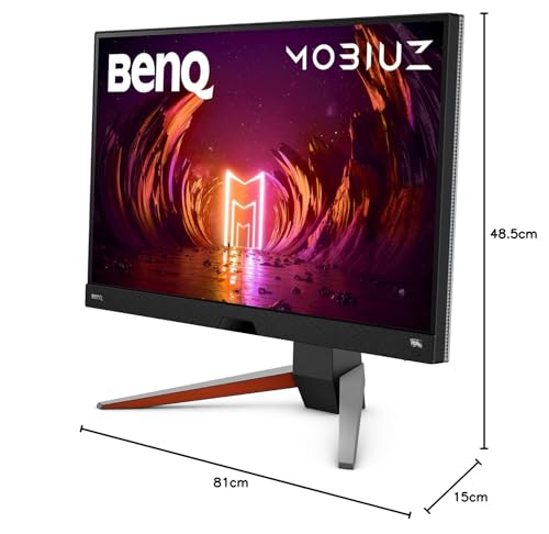 BenQ - MOBIUZ EX2710Q Monitor Gamer QHD HDRi IPS de 27 Pulgadas, 165 Hz 1 ms FreeSync Premium