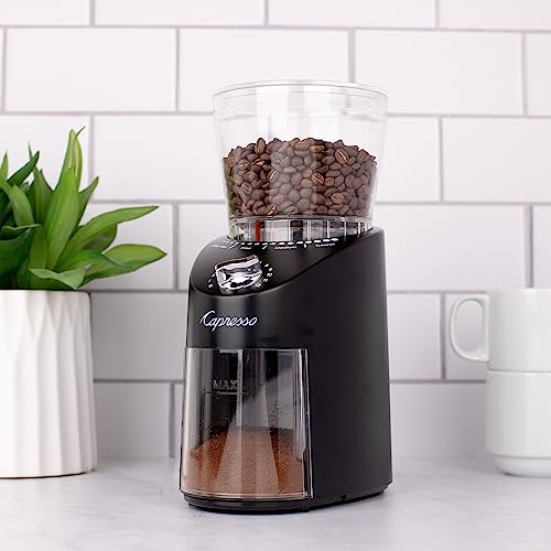 Capresso Infinity Plus - Molinillo cónico negro