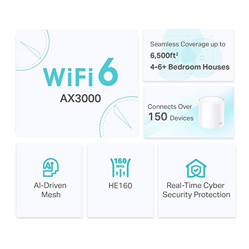 Sistema WiFi 6 Mesh TP-Link Deco Blanco AX3000 para Todo el Hogar