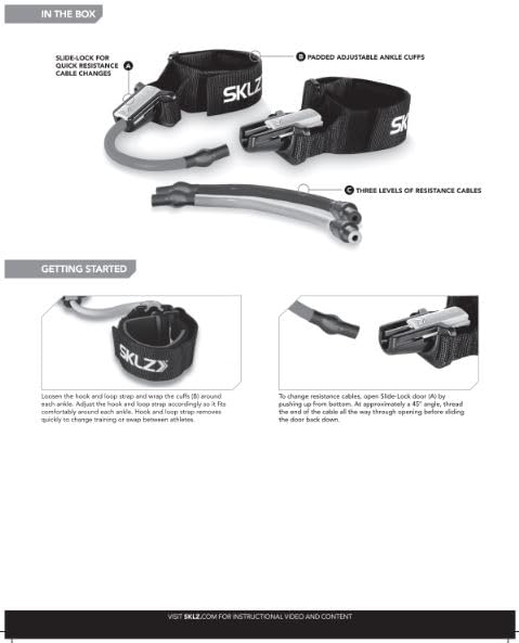 Entrenador de Resistencia Lateral SKLZ Cromado Ajustable para Posición