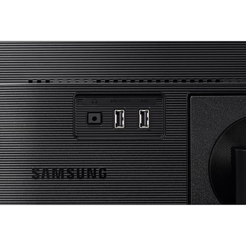 SAMSUNG FT45 Series Monitor de computadora FHD 1080p de 24 Pulgadas, 75 Hz, Panel IPS, HDMI, DisplayPort, concentrador USB, Soporte de Altura Ajustable, WRNTY de 3 años (LF24T454FQNXGO), Negro