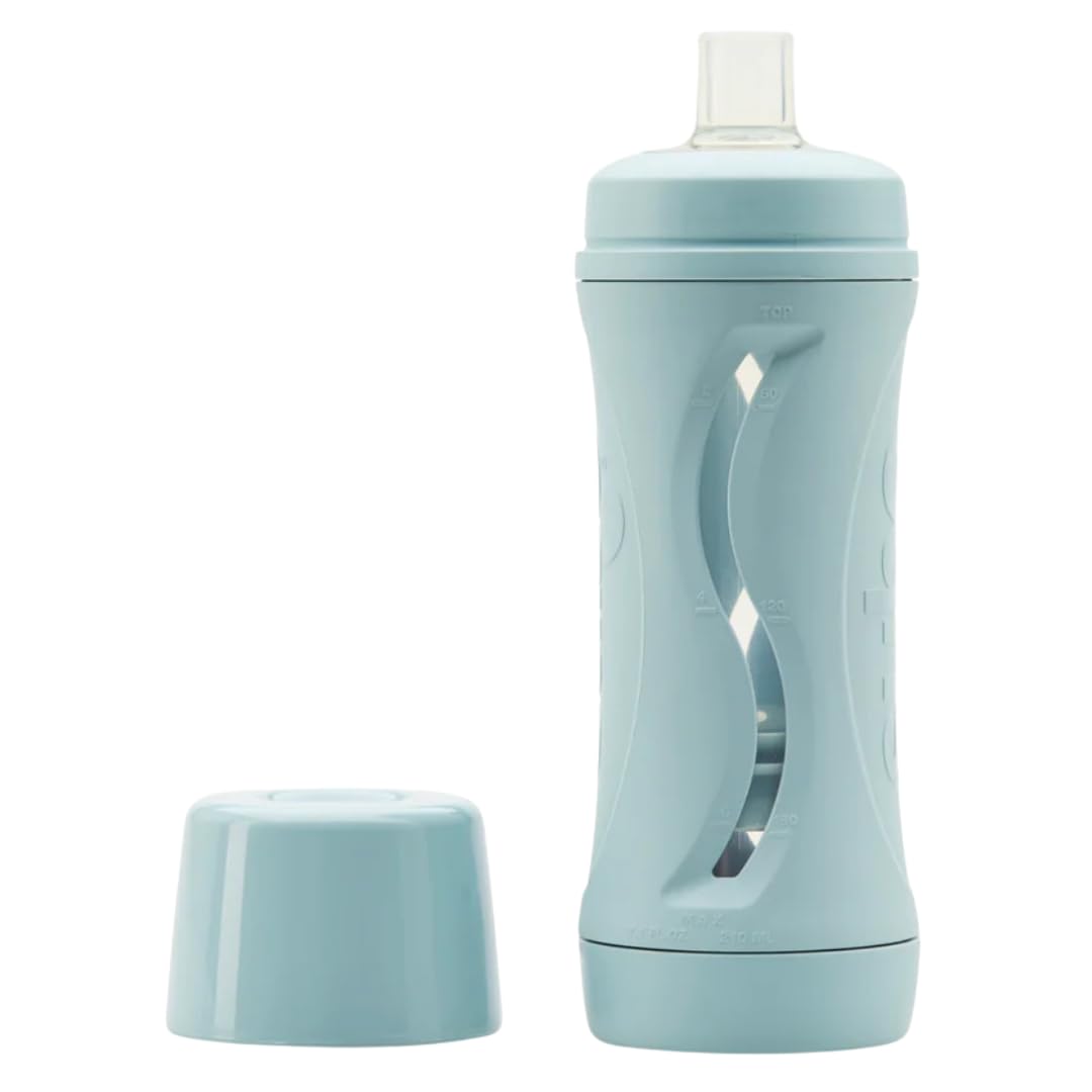 Termo Subo Baby | Alimentación sin derrames para bebés y niños pequeños | Diseño sin apretar para alimentos semilíquidos | Materiales seguros y duraderos | Termo reutilizable y lavable Zafiro