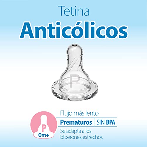 Biberón Anticólicos Dr. Brown's Natural Flow Azul Preemie 2 oz Paquete de 4