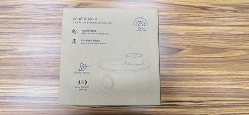 Fuente para Gatos sin Cable: Bebedero Gatos - 3.2L Fuente Gatos sin Cable - Fuente de Agua para Gatos - Fuente para Gatos con Sensor - Colócalo en Cualquier Lugar Que le Guste a tu Mascota - FOFNON