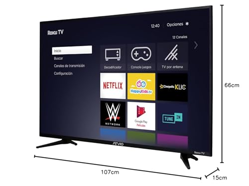 Atvio TV 42 Pulgadas Full HD Smart TV LED ATV-42FHDR