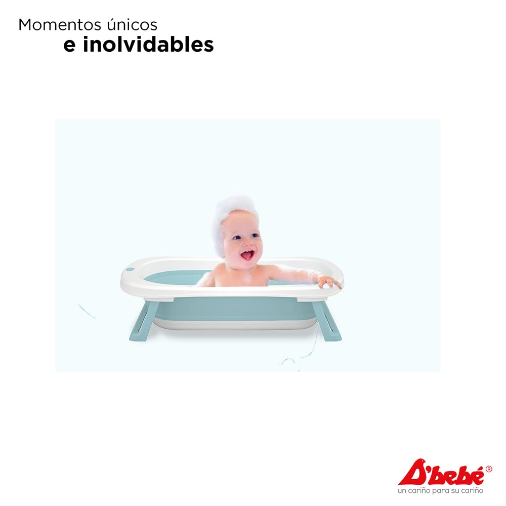 Bañera Antideslizante Plegable D´BEBÉ Verde para Bebé
