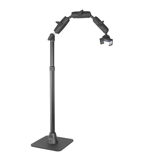 ARKON Soporte Profesional para teléfono o cámara para Hornear, Manualidades, Arte de uñas, cerámica o vídeos de Maquillaje, Color Negro