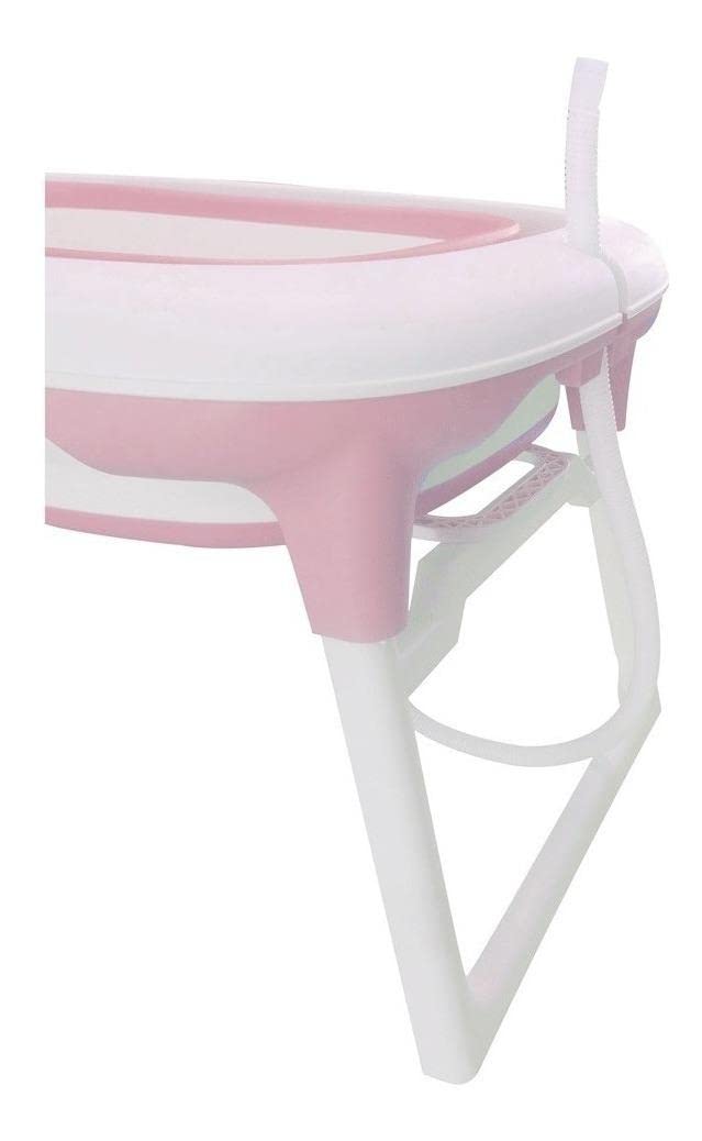 Bañera Plegable D´BEBÉ Rosa con 2 Niveles Antideslizante para Bebés