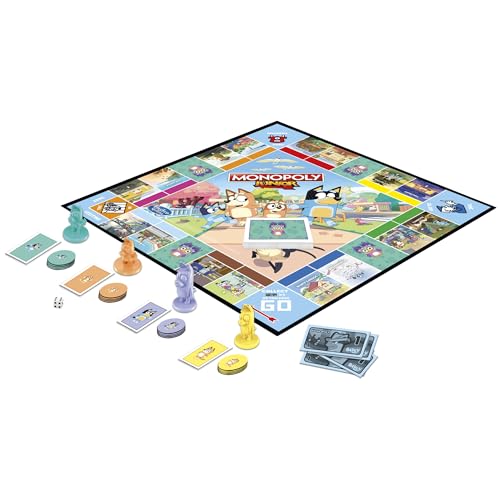 Juego de Mesa Monopoly Hasbro Gaming Junior Bluey Edition Azul Exclusivo para Niñas y Niños