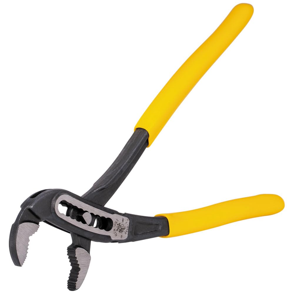 Klein Tools D5052KIT - Juego de alicates clásicos de bomba Klaw de 2 piezas, alicates de bomba de 7 pulgadas y 10 pulgadas, diseño compacto con mordaza en V y dientes endurecidos para un par máximo