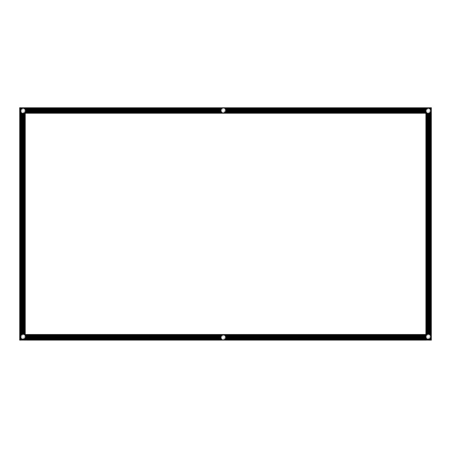 SUNGOOYUE Pantalla de Proyección, 60-100 Pulgadas 16: 9 Pantalla de HD Película 3D Cortinas de Pantalla Portátiles, Pantalla de Al Aire Libre Lavable de Doble Cara para (84in)