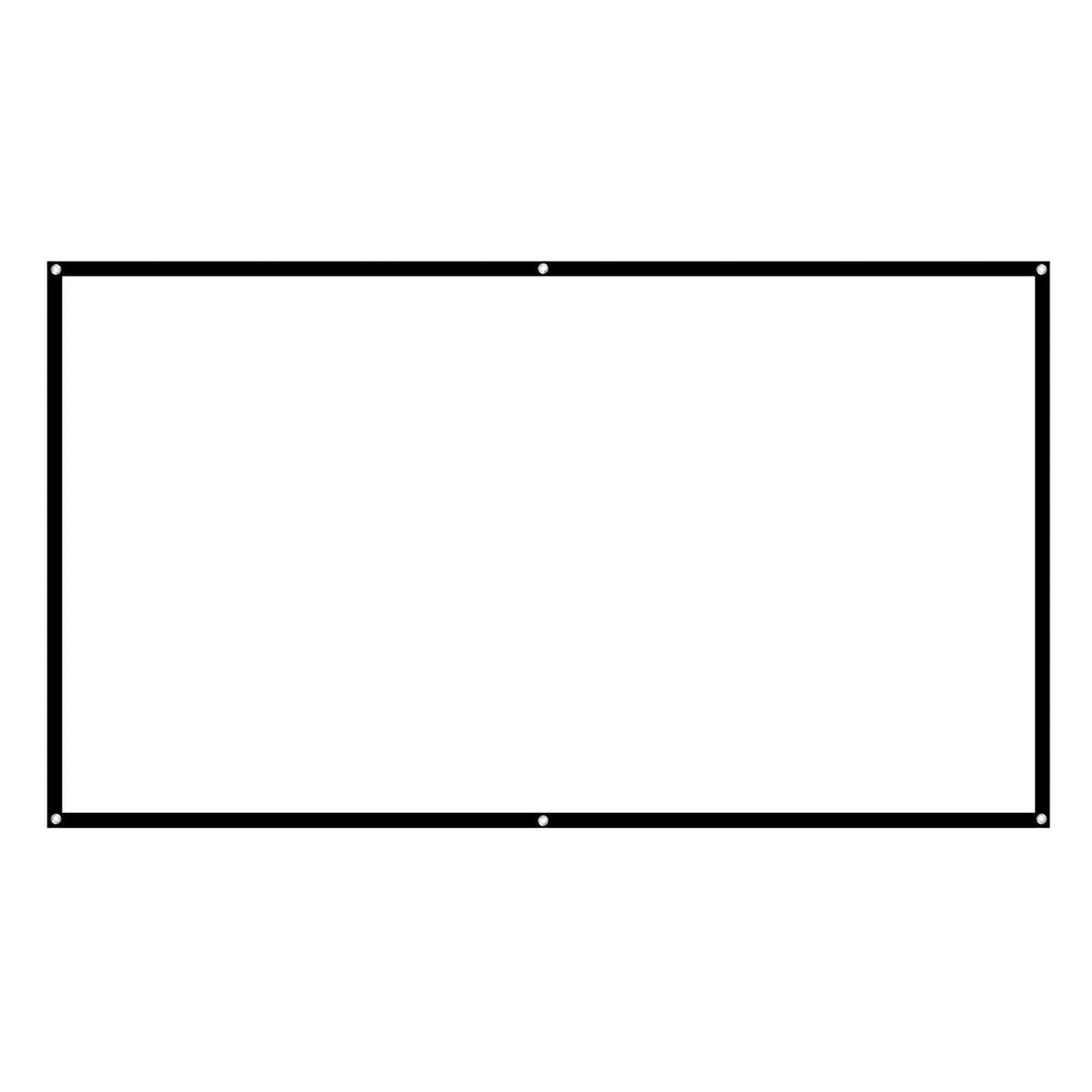 SUNGOOYUE Pantalla de Proyección, 60-100 Pulgadas 16: 9 Pantalla de HD Película 3D Cortinas de Pantalla Portátiles, Pantalla de Al Aire Libre Lavable de Doble Cara para (84in)