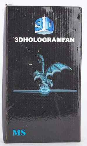 Ventilador Holográfico Missyou Negro con Bluetooth y WiFi para Negocios y Educación