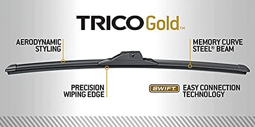Juego de Limpiaparabrisas TRICO Gold 24 y 16 Pulgadas Visibilidad Superior Todo Clima Súper Premium para Vehículo