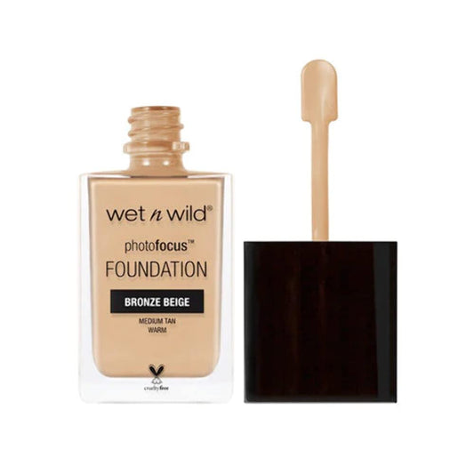 Wet n Wild - Base de maquillaje Photo Focus, color beige bronce, 1 onza líquida