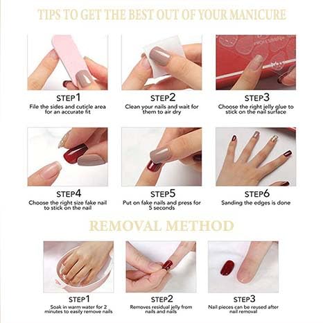 Gifiky Uñas Postizas de Gradiente, Ataúd Largo, Prensa En Uñas Francesas, Consejos, Diseño de Gema de Cristal, Cubierta Completa, Uñas Postizas Verdes para Mujeres y Niñas, 24 Piezas