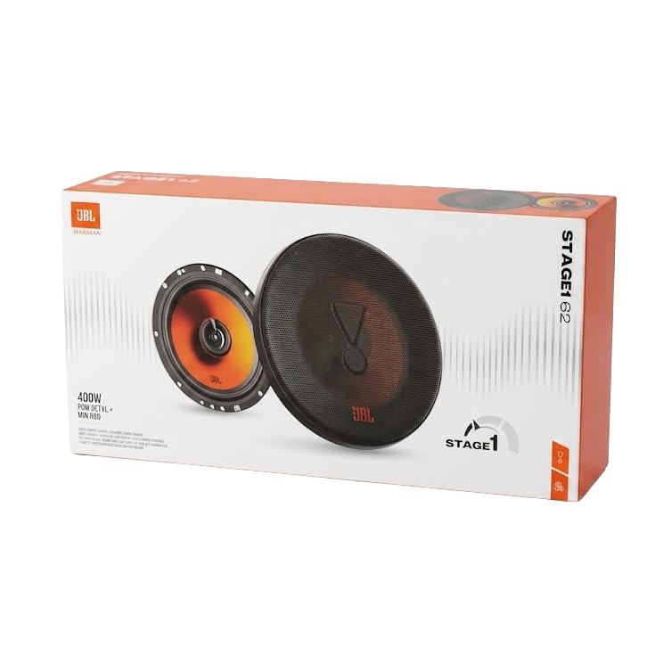Altavoz Coaxial JBL Stage1 62 Gen2 Negro con Sonido Potente y Claro