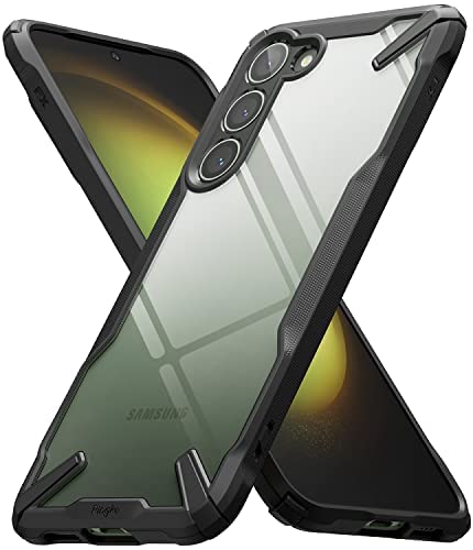 Funda Resistente Ringke Fusion-X Samsung Galaxy S24 Plus Negra Anti-Amarillo Protección Impactos