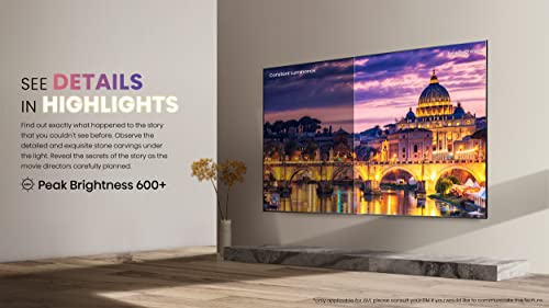Hisense ULED 4K Premium 55U6H Quantum Dot QLED Series 55 Pulgadas Smart Google TV, Dolby Vision Atmos, Control Remoto de Voz, Compatible con Alexa (Modelo 2022)