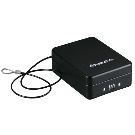 Caja Fuerte Portátil SentrySafe Negro con Cerradura de Combinación para Viaje y Recámara