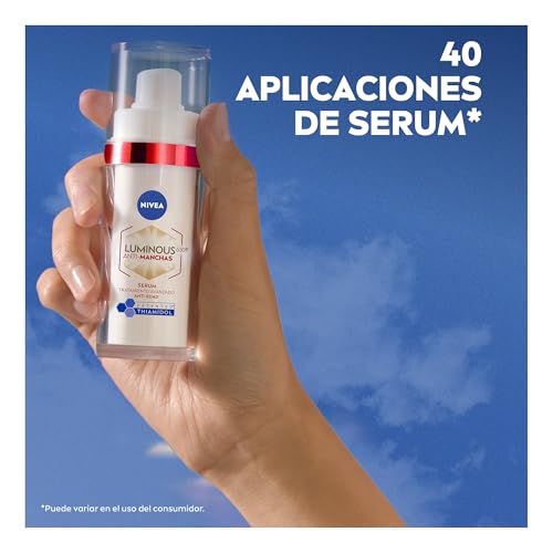 NIVEA LUMINOUS630 Anti-manchas Serum Facial Anti-Edad (30 ml) - Con Ácido Hialurónico y boost de colágeno, para una Piel Luminosa y visiblemente más joven.