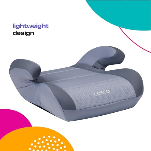 Cosco Autoasiento Booster Cosco Topside Gris, color, paquete de 1