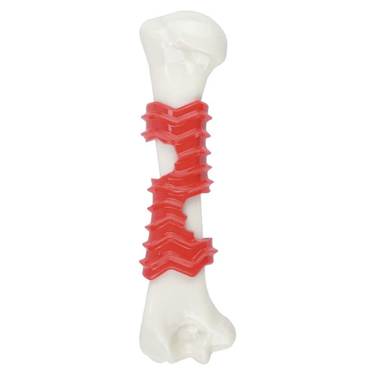 Fancy Pets Juguete Dental en Forma de Fémur Sabor Tocino para Perro Tamaño Chico