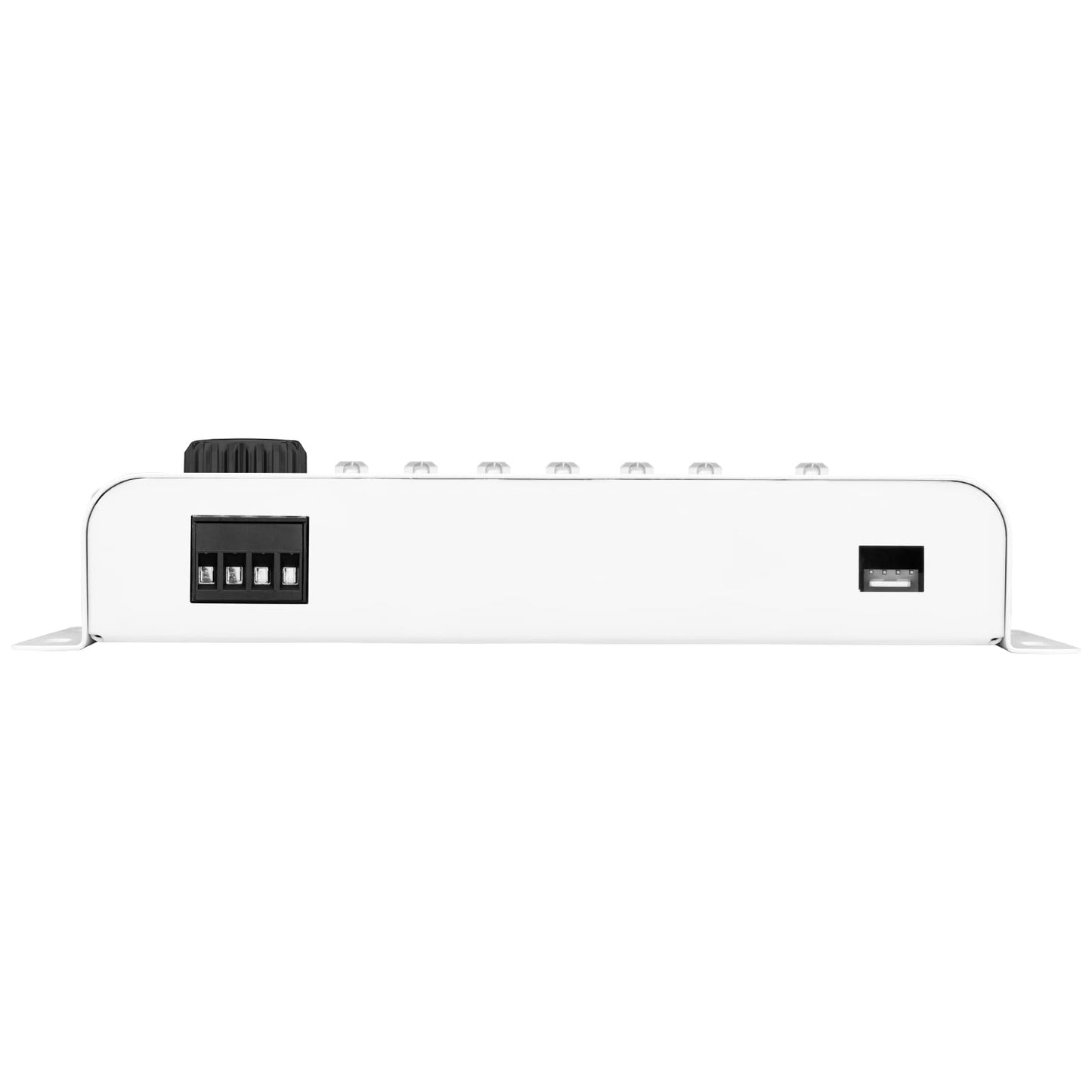 Procesador de Audio de Señal Digital Taramps Pro 2.8S Blanco Crossover con Ecualizador Gráfico de 15 Bandas y Secuenciador