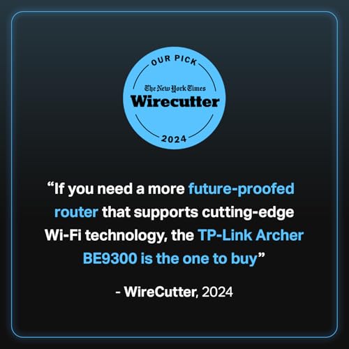 Router Wi-Fi 7 TP-Link Negro Tri-Banda de hasta 5764Mbps en 6GHz MLO Homeshield IoT Network