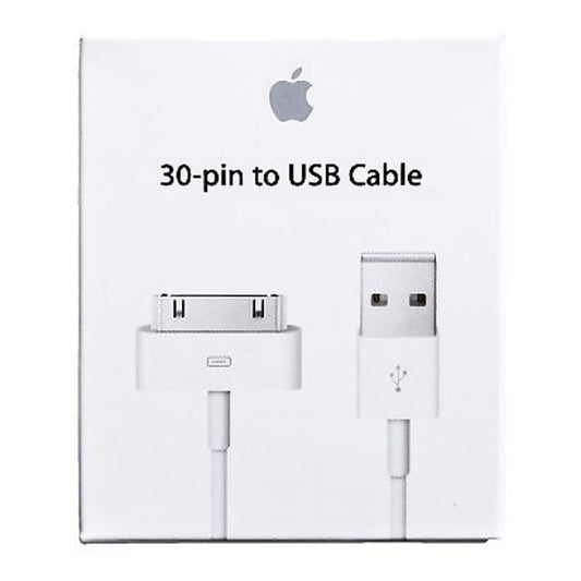 Cable Usb a 30 Pines ORIGINAL De Carga Rapida 4APREMIUM- OEM [APLE MFi Certificado 1 AÑO DE GARANTIA. PREMIUM, OEM compatible con iPhone 2-4, iPad 1-3 y ipod touch y clasico, etc (USB A 30 PINES)