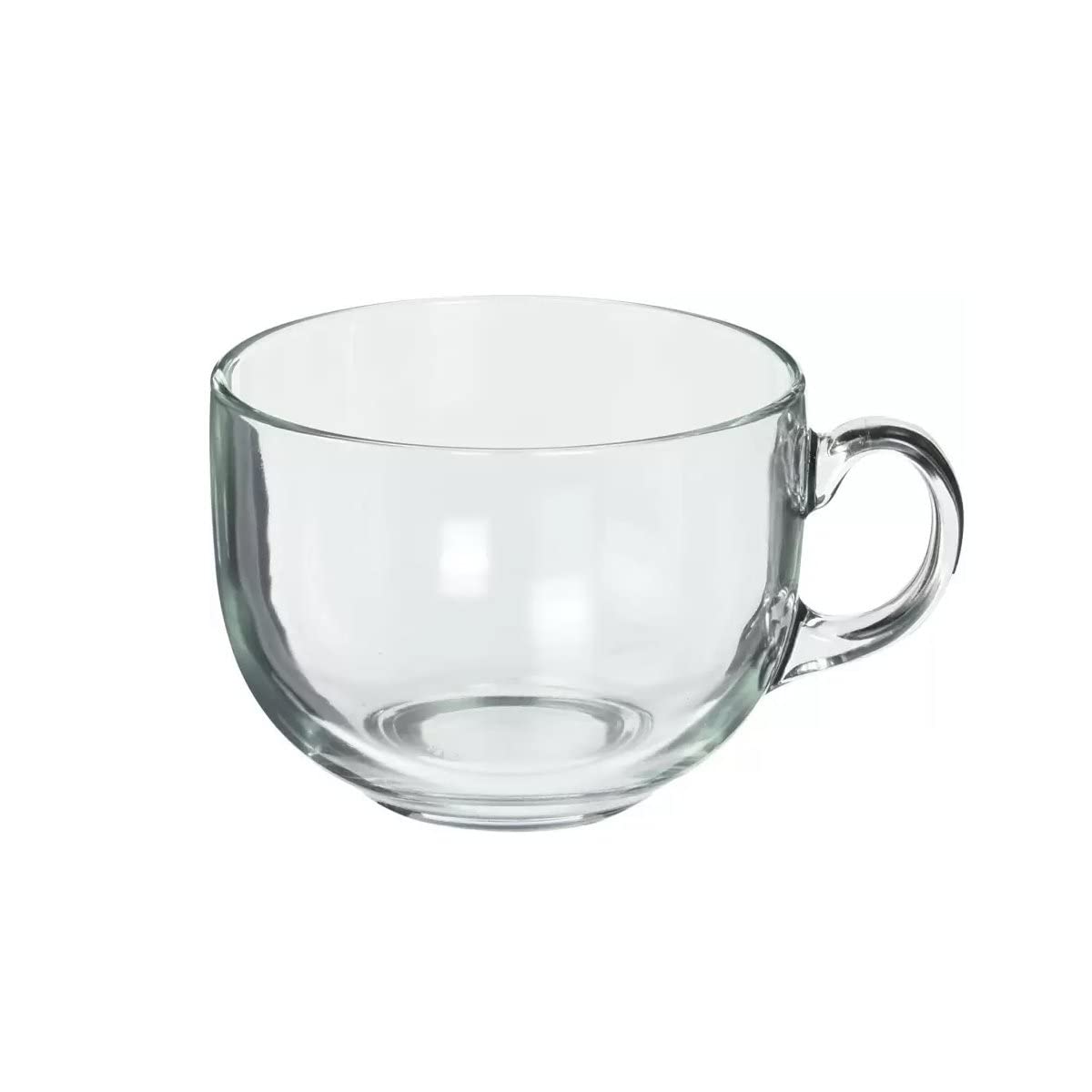 Juego de 6 Tazas de Vidrio Grueso Trilogy Jumbo 470 ml para Bebidas Calientes