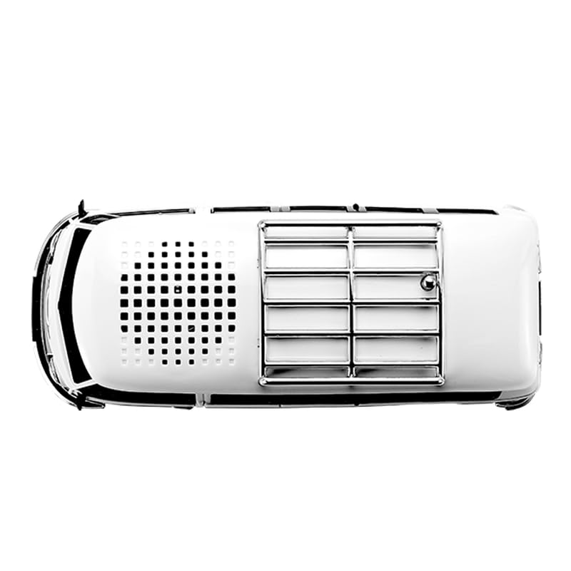 Altavoz Retro QFX Azul Bluetooth 1961 con Radio FM y Luces LED de Fiesta
