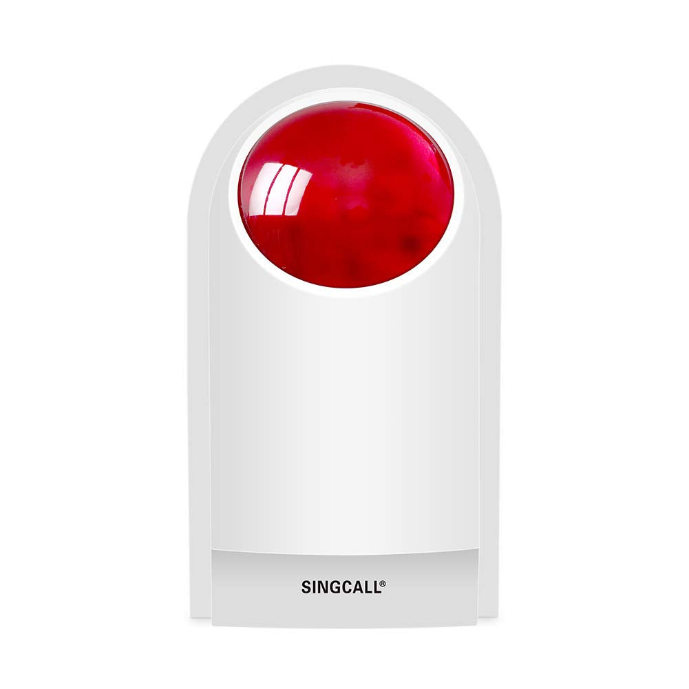 Alarma Estroboscópica SINGCALL para Hogar y Emergencias, Seguridad en Tienda y Hotel