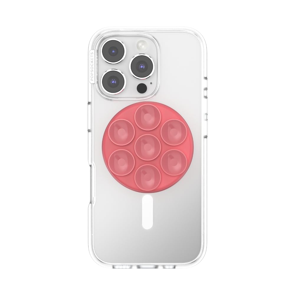 Soporte y Agarre PopSockets con Ventosa Masilla para iPhone en Vidrio y Espejos, Intercambiable y Portátil