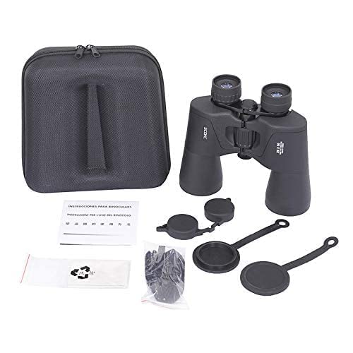 SCOKC Prismáticos binoculares 20x50 BAK4, Compacto HD Profesional/Diario Impermeable binoculares telescopio para Adultos observación de Aves, Viajes, Caza, fútbol, con Funda y Correa