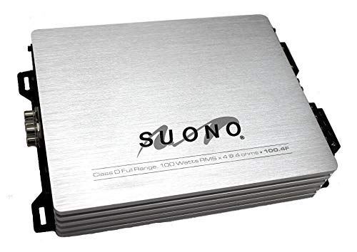 Amplificador para Auto Suono Clase D 4 Canales 100 Watts RMS Rango Completo