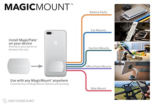 Sistema Magnético para Teléfonos Inteligentes Scosche MagicMount Negro Regular