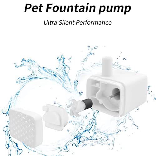 Bomba de agua para fuente de mascotas, fuente de agua inteligente para gatos, color blanco para HB-200 (elevación de 20 pulgadas)