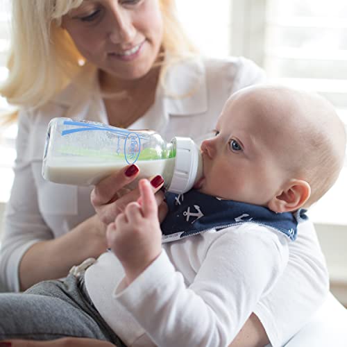 Tetina de Silicona Natural Flow Dr. Brown’s Transparente, de Flujo Lento, para Biberón de Boca Ancha, para Bebé, Pack de 2