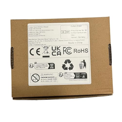 Cargador inalámbrico de 15 W para Ulefone Power Armor 19 18T 14 Pro Armor 11 11T 12 12S 17 Pro con bobina grande, QI-EPP, anillo LED, carga rápida