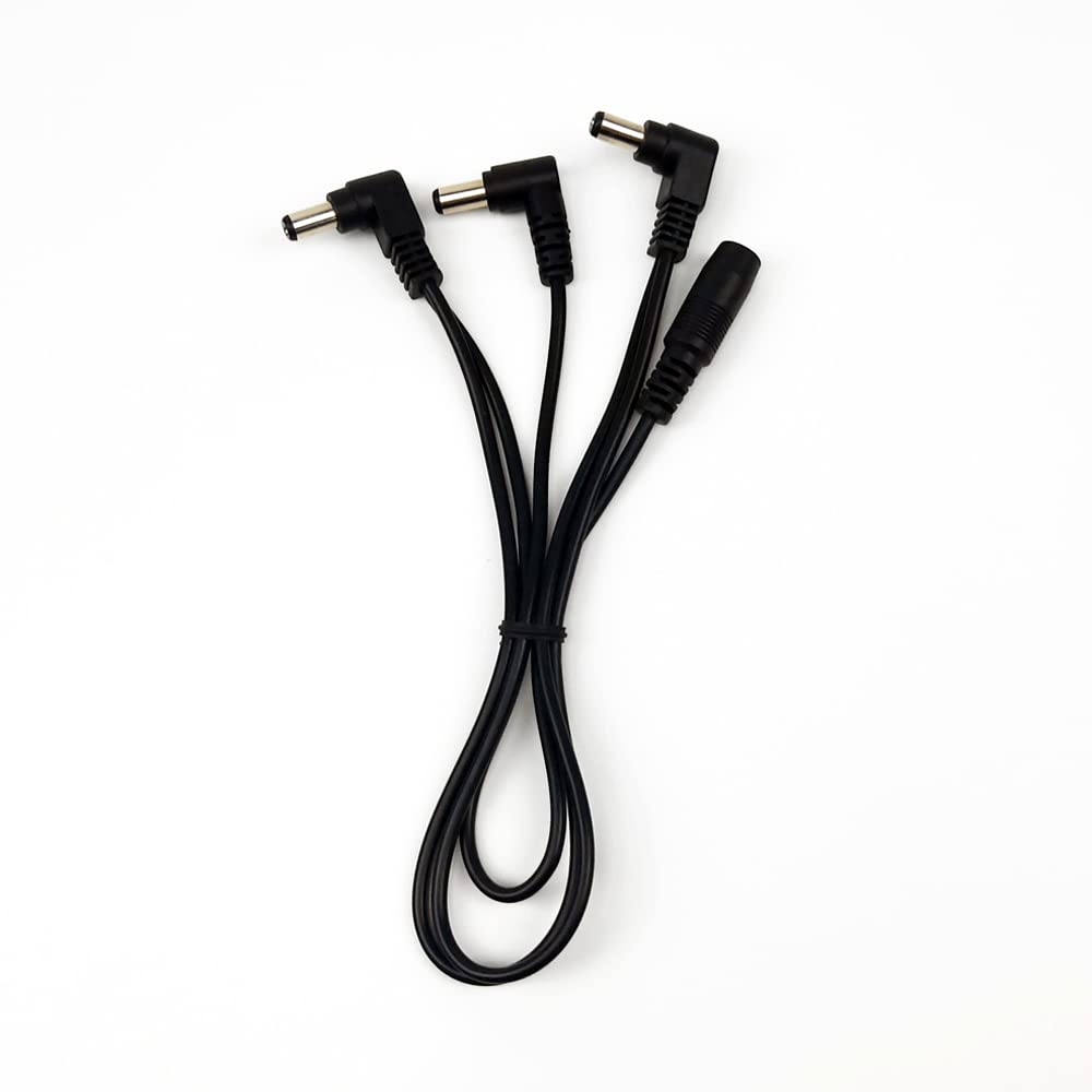 Godtone - Cable de alimentación de cadena de margaritas de 3 vías DC para adaptador de fuente de alimentación de pedal de guitarra