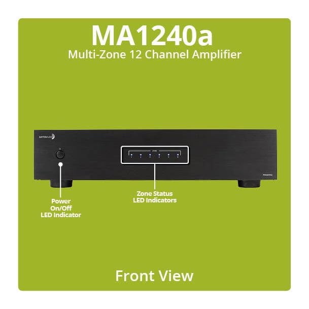 Dayton Audio MA1240a Amplifier Multi-Zone, 12 Channel