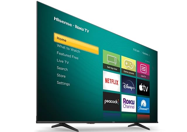 Hisense Smart TV de 70 Pulgadas Clase 4K UHD LED LCD R0ku Smart TV HDR R6 Serie Diseño sin Bisel Modo de Juego Funciona con el Asistente de Google y Alexa