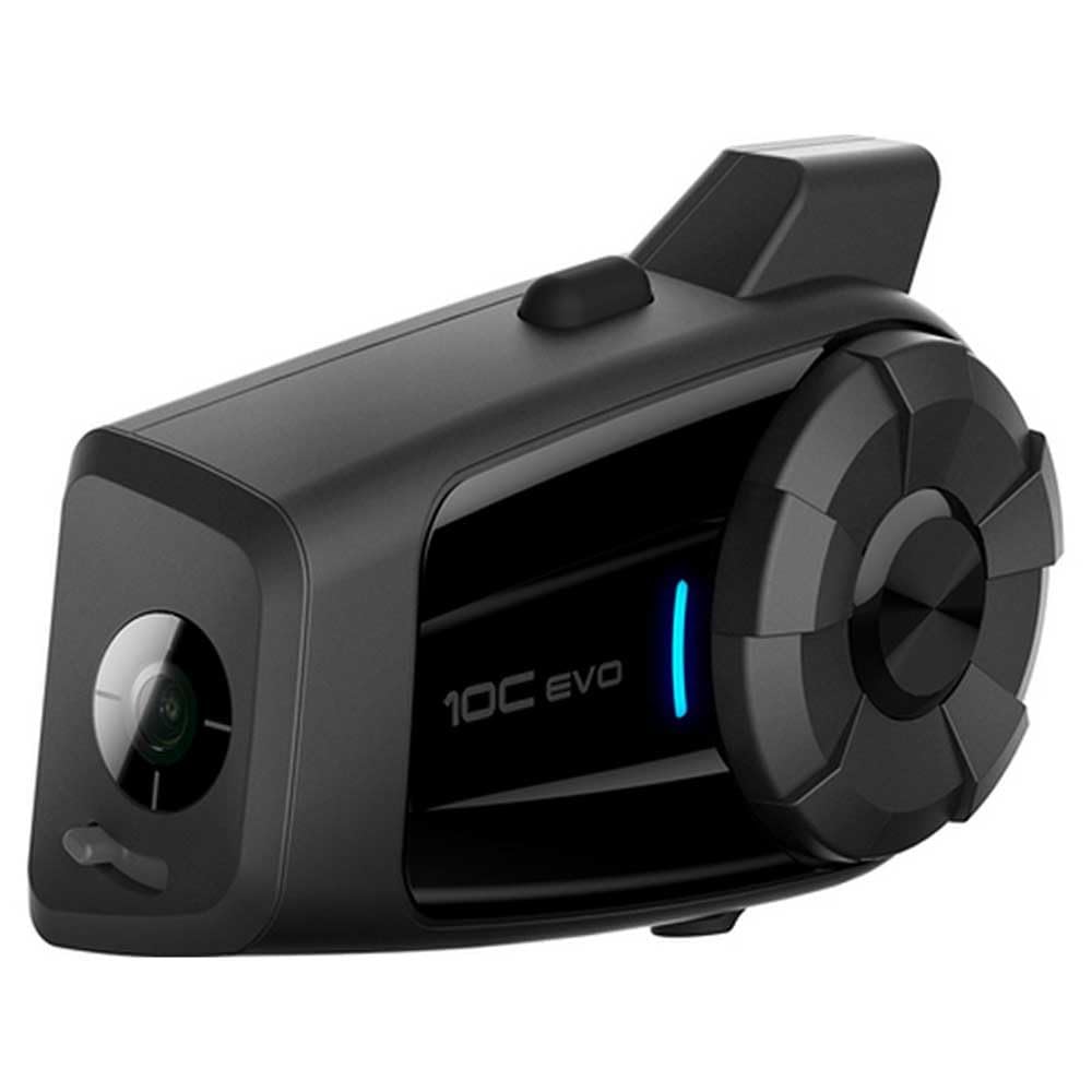 Sena 10C EVO - Cámara Bluetooth para Motocicleta y Sistema de comunicación con Altavoces HD