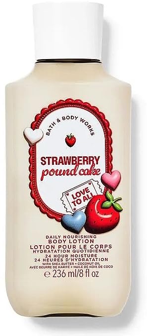 Bath and Body Works Strawberry Pound Cake Body Lotion 8 Ounce 2020
