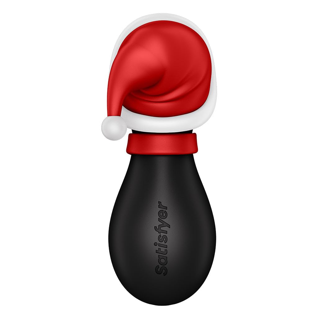 Estimulador de Clítoris Satisfyer Penguin Air-Pulse Edición Navideña Resistente al Agua y Recargable