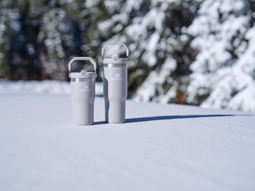 Vaso de Acero Inoxidable Stanley IceFlow al aspiradora Azul con Popote Resistente a Fugas