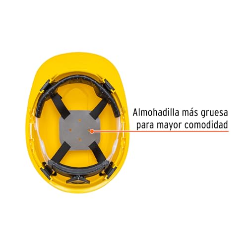 Casco de Seguridad Truper Amarillo de Polietileno