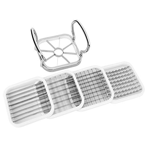 Cortador de Papas Fritas de Acero Inoxidable 5 en 1 para Cocina